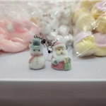 christmas series velvet resin pendant