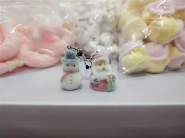resin christmas series velvet resin pendant