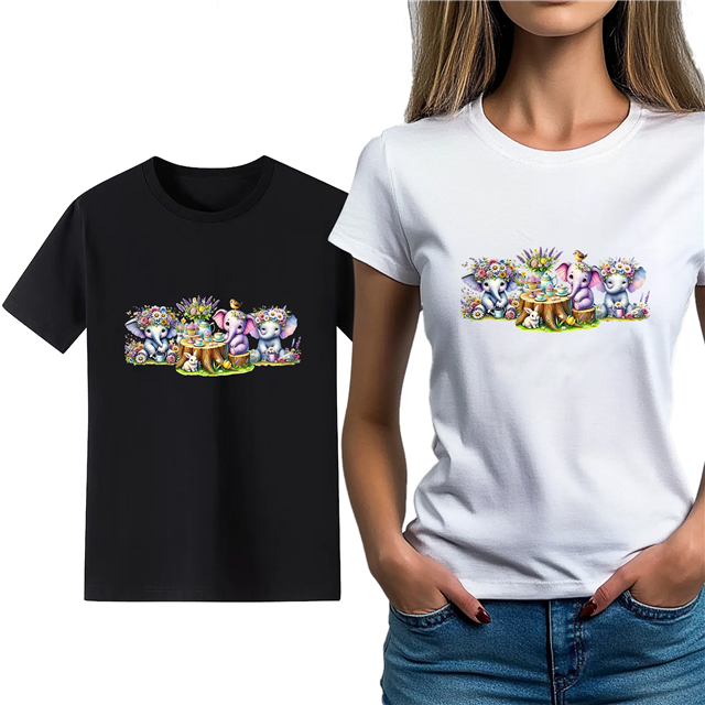 cotton Iron On Transfer Stickers and T-shirts