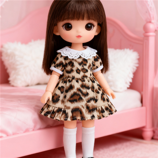 hot pressed leopard print fabric