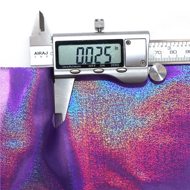 synthetic leather smooth iridescent laser faux leather 