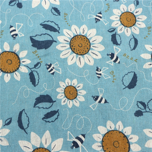 cotton-linen printed fabric