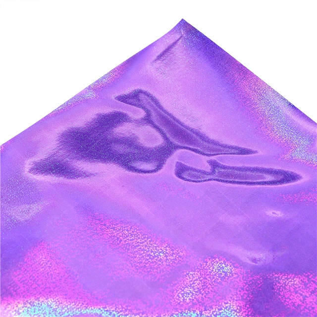 synthetic leather smooth iridescent laser faux leather 