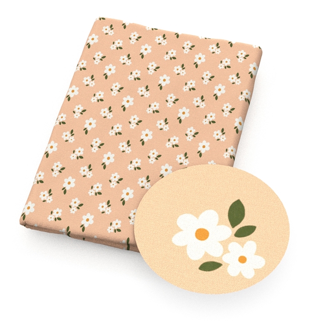 polyester cotton plaid flower series polyester cotton fabric set (6 pcs/set) polyester cotton fabric,50*45cm(19.7*17.7