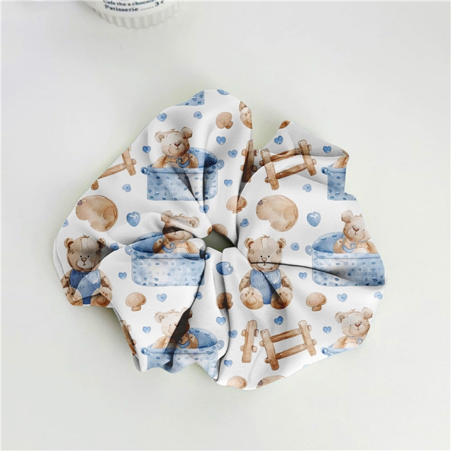 polyester cotton bear series polyester cotton fabric set (4 pcs/set)