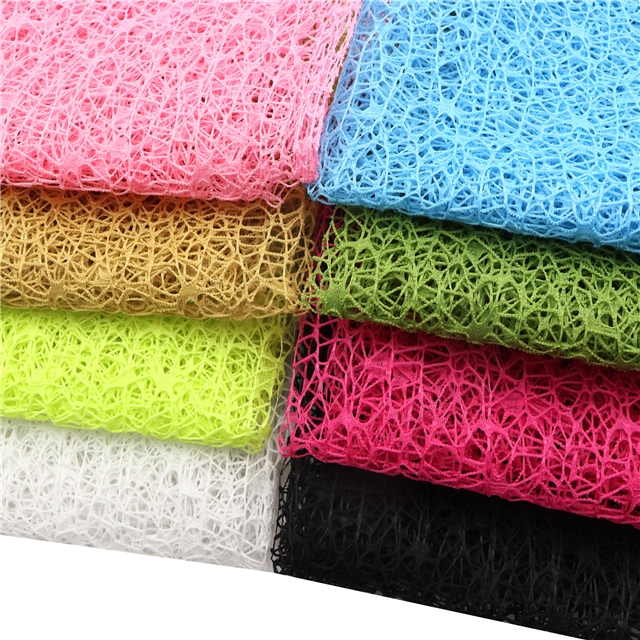 plain hollow mesh jacquard mesh fabric