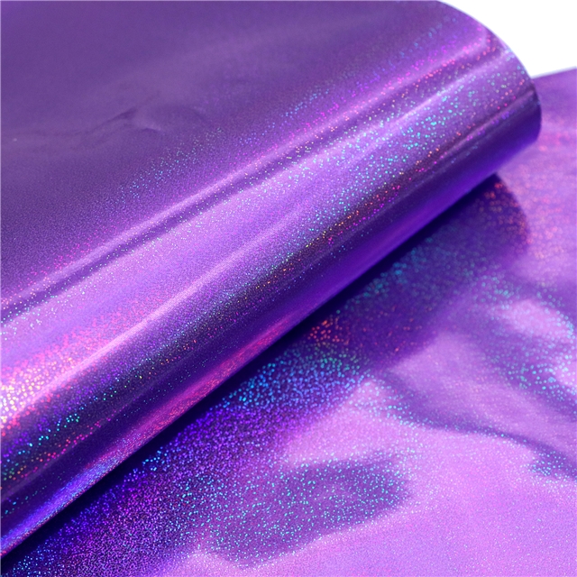 synthetic leather smooth iridescent laser faux leather 