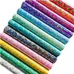 0.7mm laser rose mirror PVC synthetic leather
