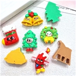 cartoon christmas tree 3d resin accessories