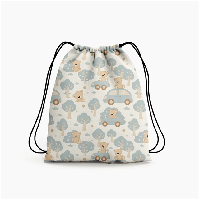 polyester cotton bear series polyester cotton fabric set (4 pcs/set)