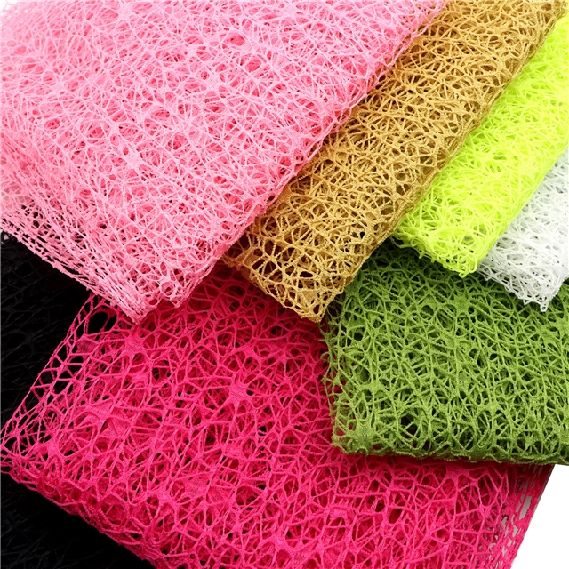 plain hollow mesh jacquard mesh fabric