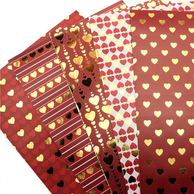 self printed gold foil faux leather fabric