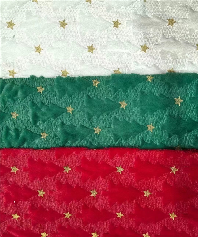 christmas tree velvet fabric