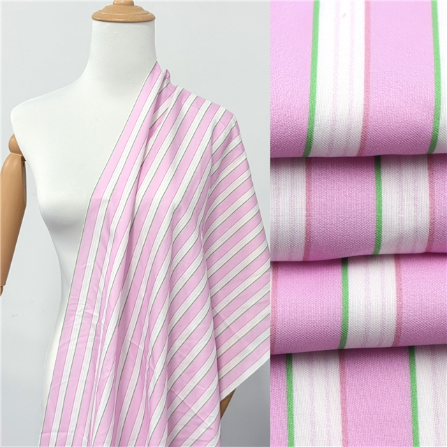 colorful striped polyester fabric