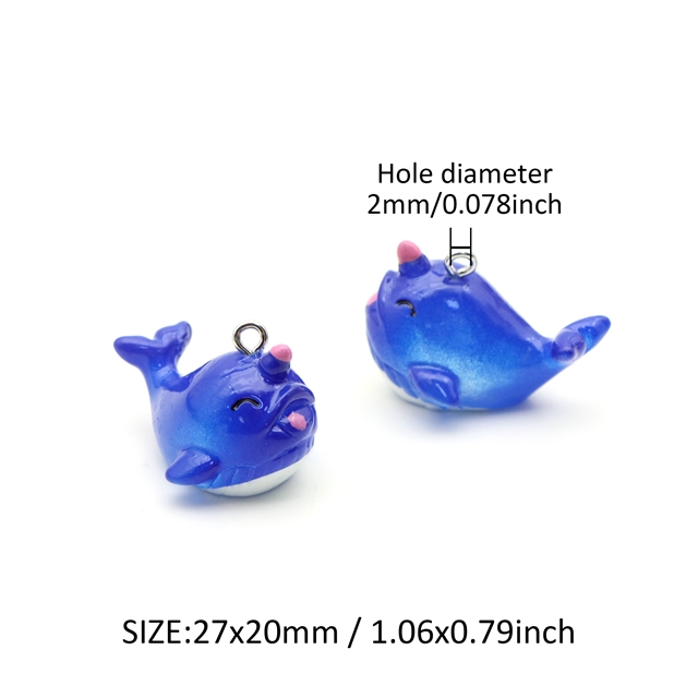 plastic/resin marine animal resin pendant 26#