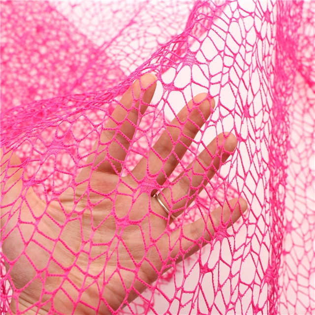 plain hollow mesh jacquard mesh fabric