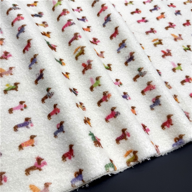 flower animal printed velvet fabric 3#,50*160cm(19.7*63