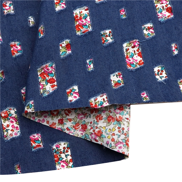 denim reversible fabric