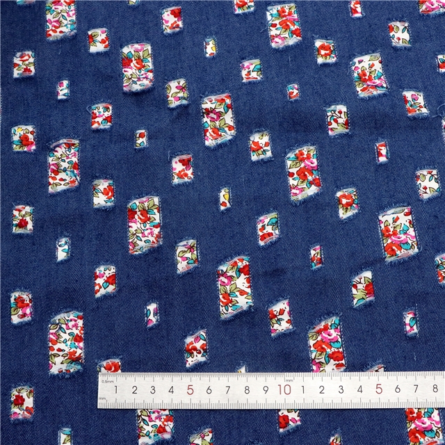 denim reversible fabric