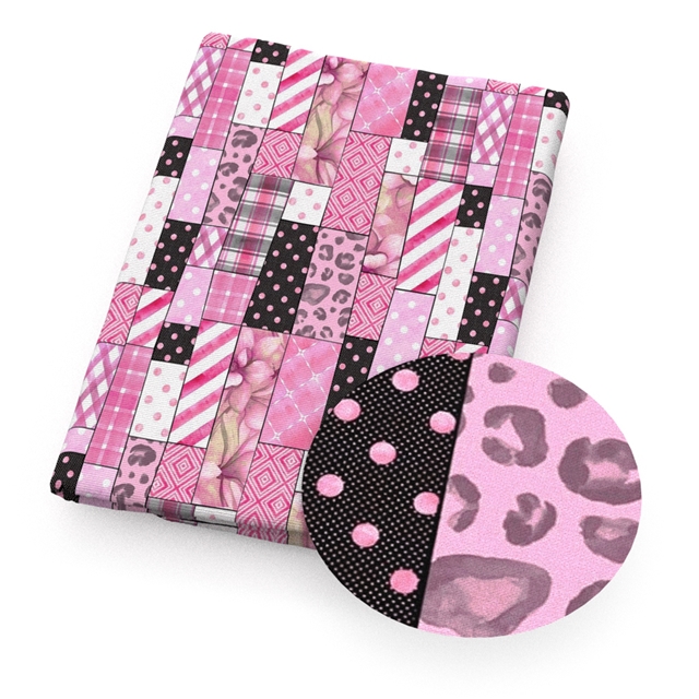 polyester cotton geometric series polyester cotton fabric set (6 pcs/set)