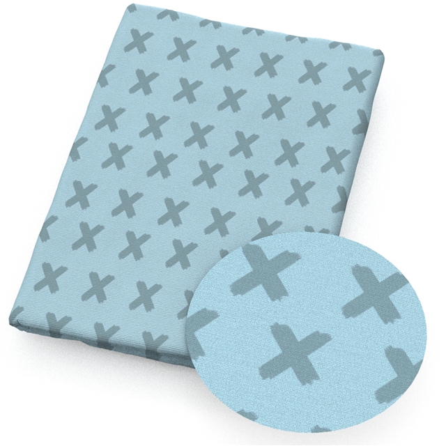 polyester cotton geometric cat series polyester cotton fabric set (4 pcs/set)