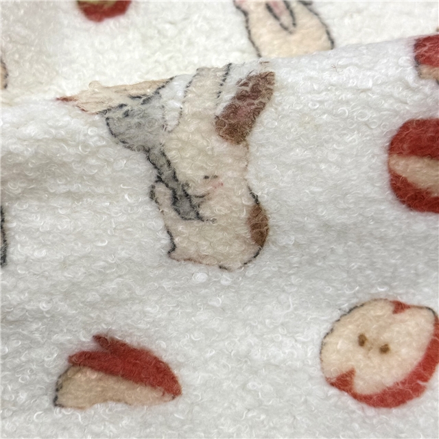 flower animal printed velvet fabric