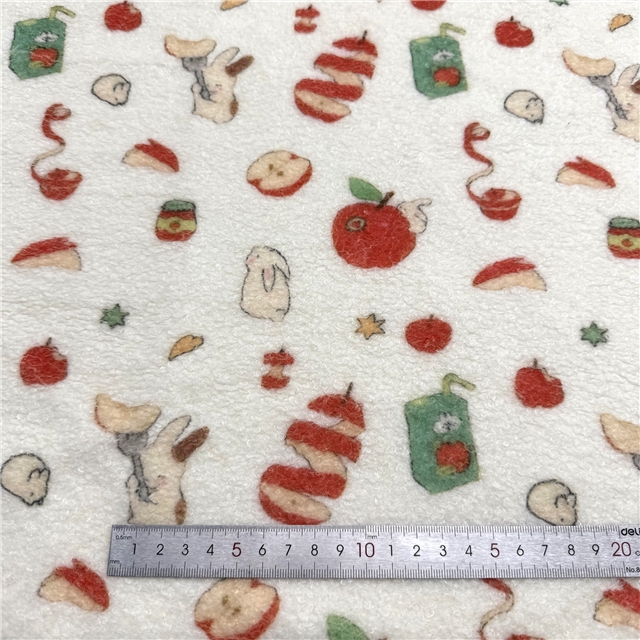 flower animal printed velvet fabric