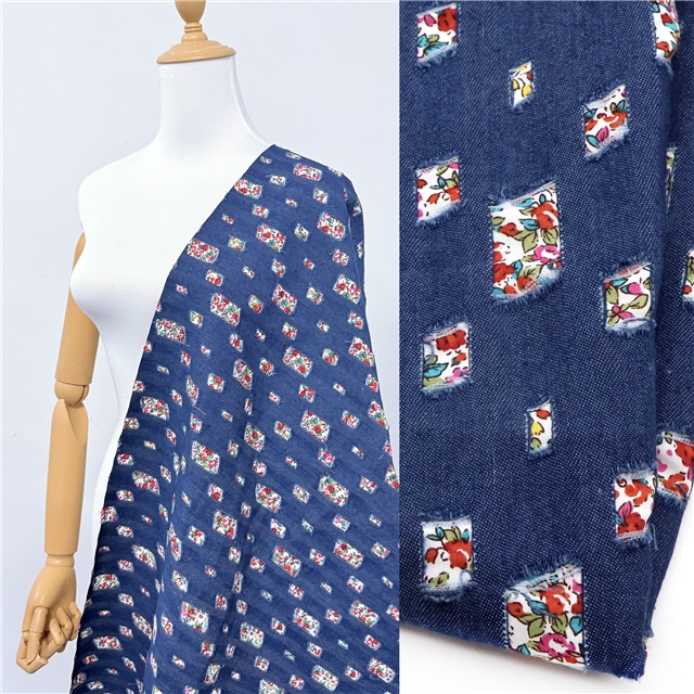 denim reversible fabric
