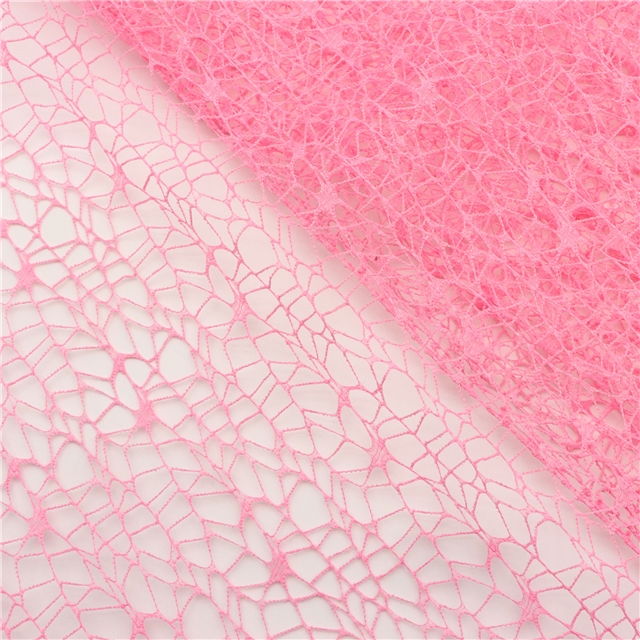 plain hollow mesh jacquard mesh fabric 7#pink,50*160cm(19.7*63