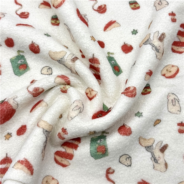 flower animal printed velvet fabric