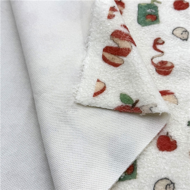 flower animal printed velvet fabric