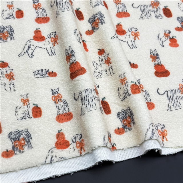 flower animal printed velvet fabric 7#,50*160cm(19.7*63