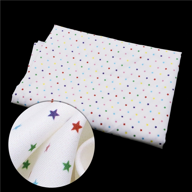 plain colored star polyester fabric