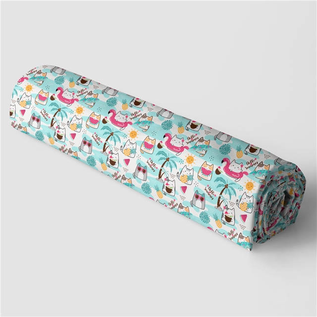 polyester cotton summer beach vacation series polyester cotton fabric set (12 pcs/set) polyester cotton fabric,20*20cm(7.9*7.9