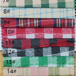 stripe plaid gold and silver thread imitation linen fabric