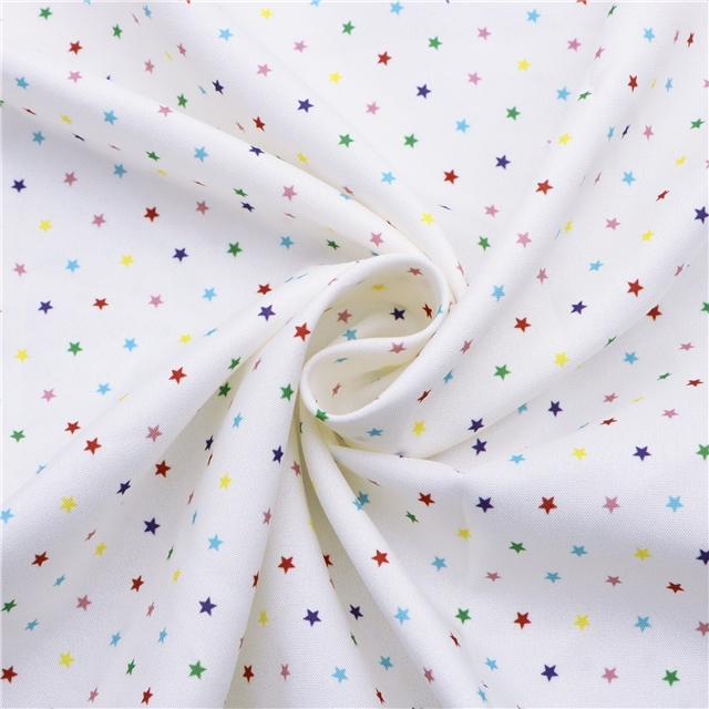 plain colored star polyester fabric