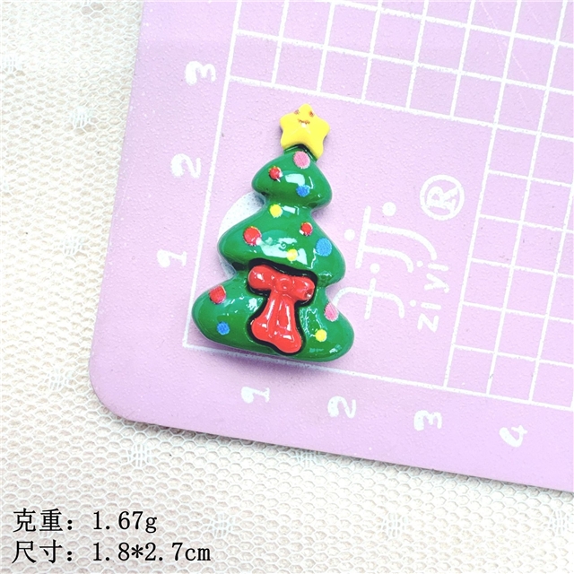 resin Christmas Series 3D Resin Accessories