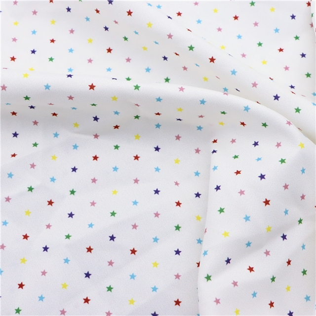 plain colored star polyester fabric