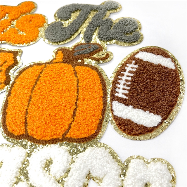 back with glue halloween towel embroidery patch (back with glue)