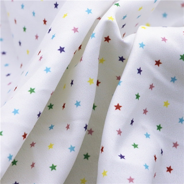 plain colored star polyester fabric
