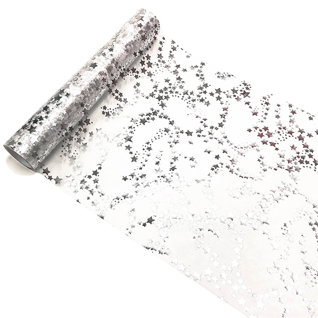 polyester fiber hot stamping star mesh roll