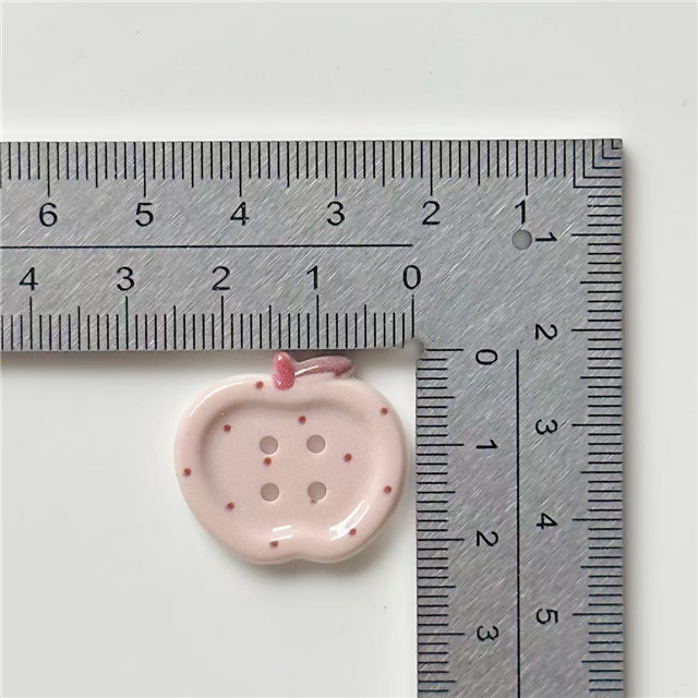 vintage milk coffee printed checkered apple button