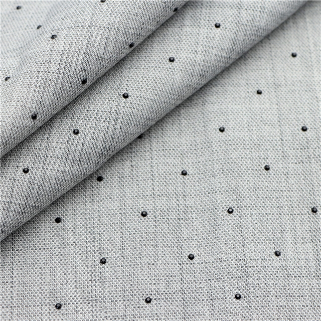 plain black diamond polyester fabric