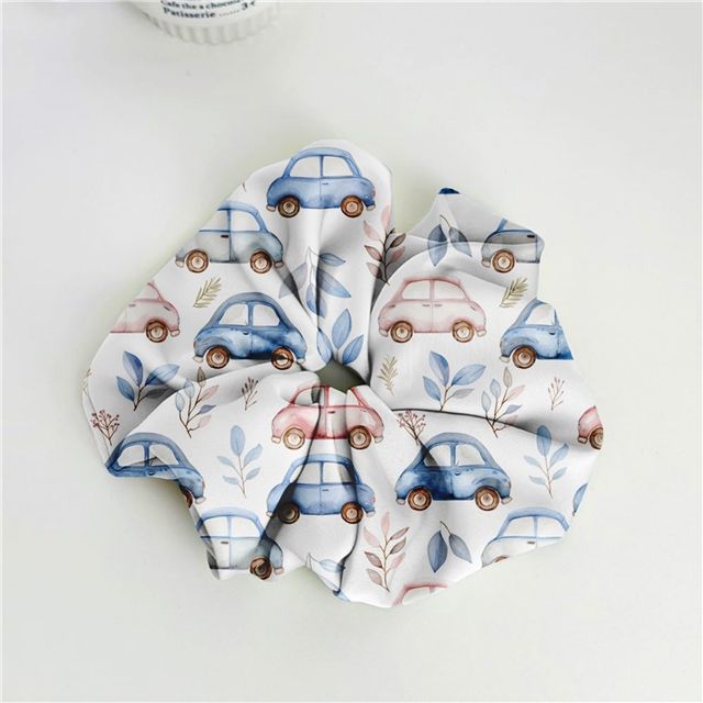 polyester cotton star moon car series polyester cotton fabric set (4 pcs/set)