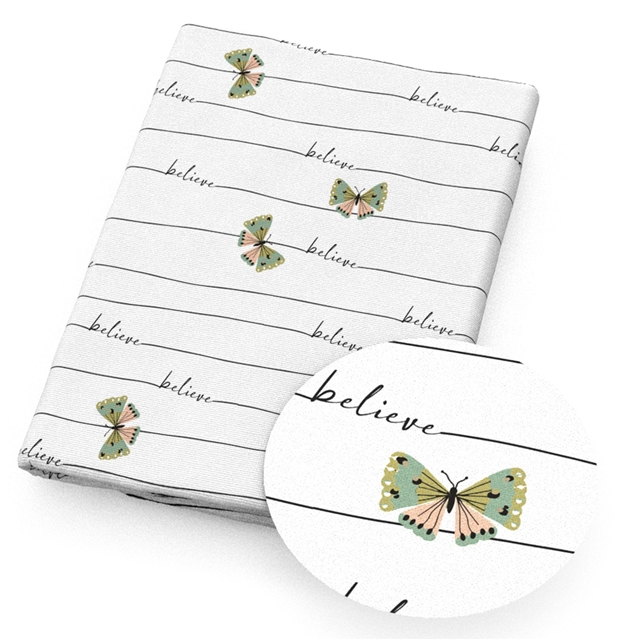 polyester cotton geometric butterfly series polyester cotton fabric set (8 pcs/set) polyester cotton fabric,50*45cm(19.7*17.7