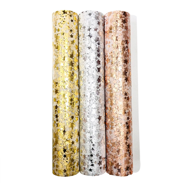 polyester fiber hot stamping star mesh roll