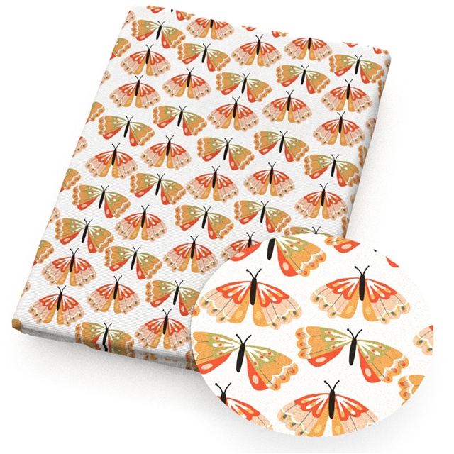 polyester cotton geometric butterfly series polyester cotton fabric set (8 pcs/set) polyester cotton fabric,50*45cm(19.7*17.7