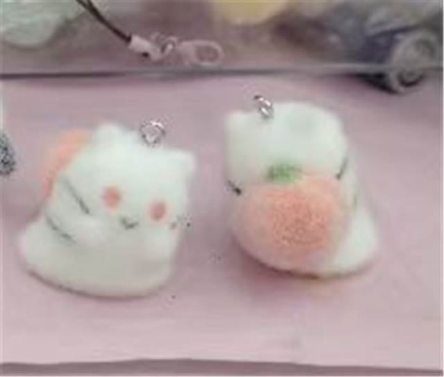 resin halloween series velvet resin pendant