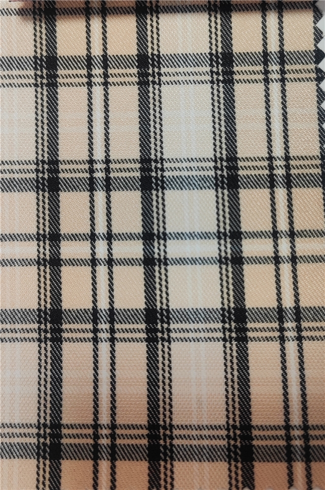 yarn dyed checkered fabric