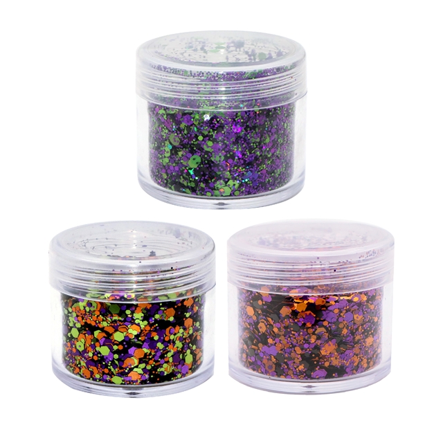 halloween mixed rainbow glitter (10g/box)